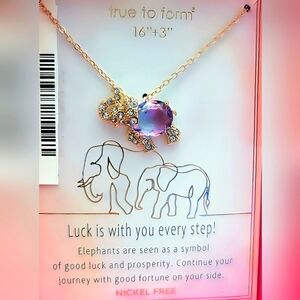 *BRAND NEW* True To Form - Elephant Crystal Necklace